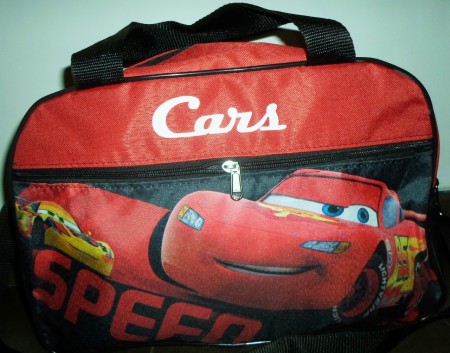Art. 405. Bolso infantil de Cars en cordura con dibujo estampado